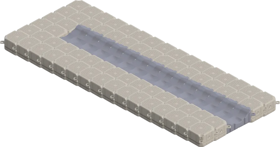 Boots-Ponton 3 × 8 m