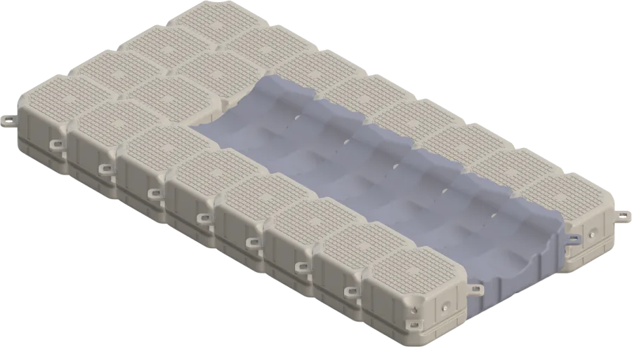 Jetski-Ponton 2 × 4 m